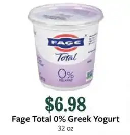 Fareway Fage Total 0% Greek Yogurt offer