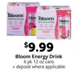 Fareway Bloom Energy Drink offer