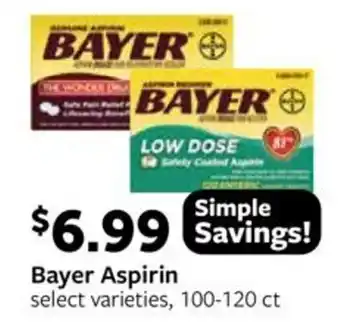 Fareway Bayer Aspirin offer