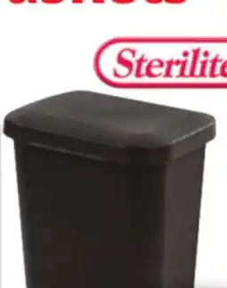 Ocean State Job Lot Sterilite Step-On Black Wastebasket 11.9 Gal offer