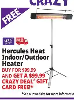 Ocean State Job Lot Hercules Heat Indoor/ Outdoor Heater with Tripod Stand offer