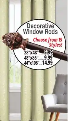 Ocean State Job Lot Window Rods offer