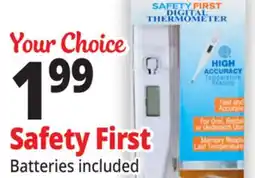 Ocean State Job Lot Safety First Digital Thermometer offer