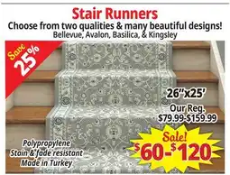 Ocean State Job Lot Stair Runners offer