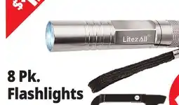 Ocean State Job Lot 8 Pk. Flashlights offer