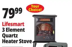 Ocean State Job Lot Lifesmart Infrared 3-Element Quartz Stove Heater offer