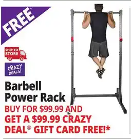 Ocean State Job Lot Barbell Power Rack offer