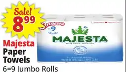 Ocean State Job Lot Majesta Paper Towels offer