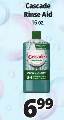 Ocean State Job Lot Cascade Rinse Aid 16 oz offer