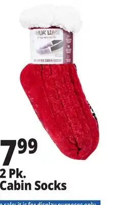 Ocean State Job Lot Cabin Socks offer