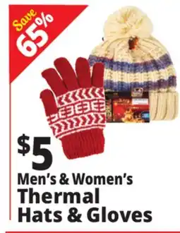 Ocean State Job Lot Heat Trendz Men's Heat Zone Thermal Gloves offer