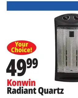 Ocean State Job Lot Konwin Infrared Quartz Tower Heater with Fan offer