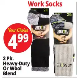 Ocean State Job Lot 2 Pk. Heavy-Duty Or Wool Blend offer