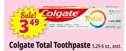 Ocean State Job Lot Colgate Total Toothpaste offer