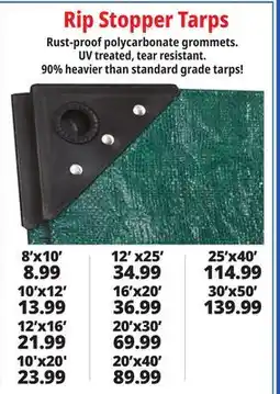 Ocean State Job Lot Rip Stopper Tarps offer