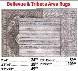 Ocean State Job Lot Bellevue & Tribeca Area Rugs offer