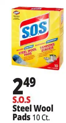 Ocean State Job Lot Clorox S.O.S Steel Wool Pads 10 Count offer