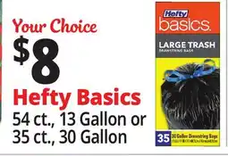 Ocean State Job Lot Hefty Strong Lawn & Leaf 39 Gallon Trash Bags 18 Count offer