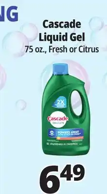 Ocean State Job Lot Cascade Complete Citrus Dishwasher Detergent with Dawn 75 oz offer
