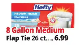 Ocean State Job Lot Hefty Medium Trash Ocean Water 8 Gallon Trash Bags 26 Count offer