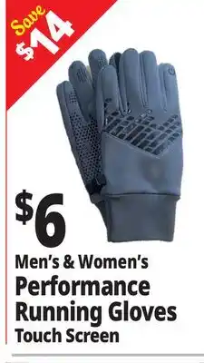 Ocean State Job Lot Men's & Women's Performance Running Gloves Touch Screen offer