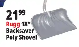 Ocean State Job Lot RUGG 18 Backsaver Snow Shovel offer