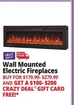 Ocean State Job Lot Wall Mounted Electric Fireplaces offer