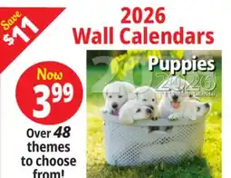 Ocean State Job Lot 2026 Wall Calendars offer