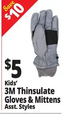 Ocean State Job Lot Kids' 3M Thinsulate Gloves & Mittens offer