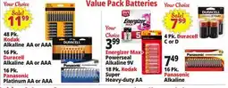 Ocean State Job Lot Value Pack Batteries offer