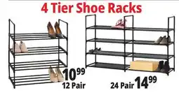 Ocean State Job Lot 4 Tier Shoe Racks offer