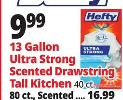 Ocean State Job Lot 13 Gallon Ultra Strong Scented Drawstring Tall Kitchen offer