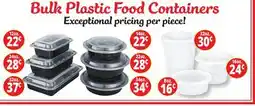 Ocean State Job Lot Bulk Plastic Food Containers offer