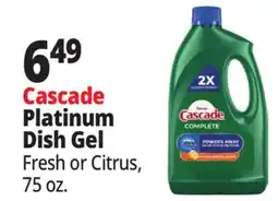 Ocean State Job Lot Cascade Platinum Dish Gel offer