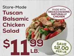 DeCicco & Sons Tuscan Balsamic Chicken Salad offer