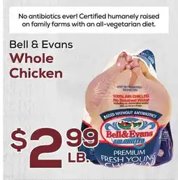 DeCicco & Sons Bell & Evans Whole Chicken offer