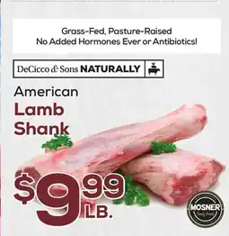 DeCicco & Sons American Lamb Shank offer