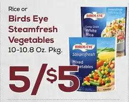 DeCicco & Sons Rice or Birds Eye Steamfresh Vegetables offer