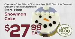 DeCicco & Sons Snowman Cake offer