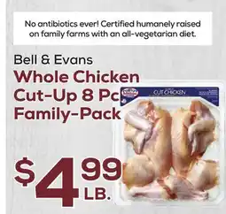 DeCicco & Sons Bell & Evans Whole Chicken Cut-Up offer