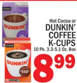 C Town DUNKIN' COFFEE K-CUPS offer