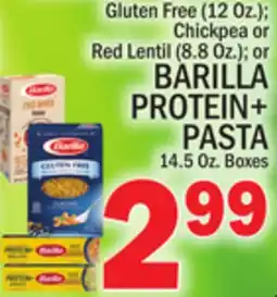 C Town BARILLA PROTEIN+ PASTA 14.5 Oz. Boxes offer