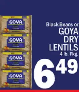 C Town GOYA DRY LENTILS offer