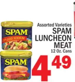 C Town SPAM LUNCHEON MEAT offer