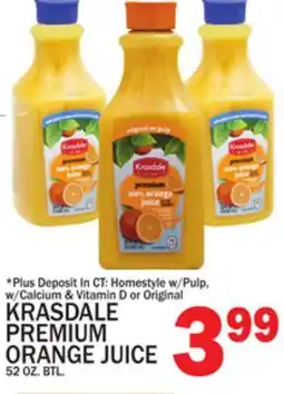 C Town KRASDALE PREMIUM ORANGE JUICE offer