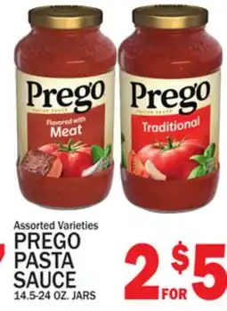 C Town PREGO PASTA SAUCE offer