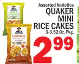 C Town QUAKER MINI RICE CAKES offer
