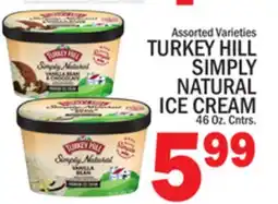 C Town TURKEY HILL SIMPLY NATURAL ICE CREAM 46 Oz. Cntrs offer