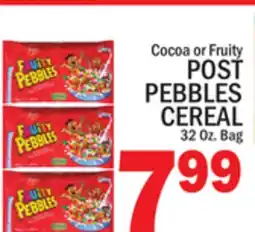 C Town POST PEBBLES CEREAL offer