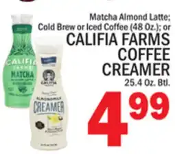 C Town CALIFIA FARMS COFFEE CREAMER 25.4 Oz. Btl offer